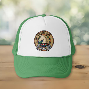 Casquette Clan Oliphant Crest sur Tartan Trucker Hat