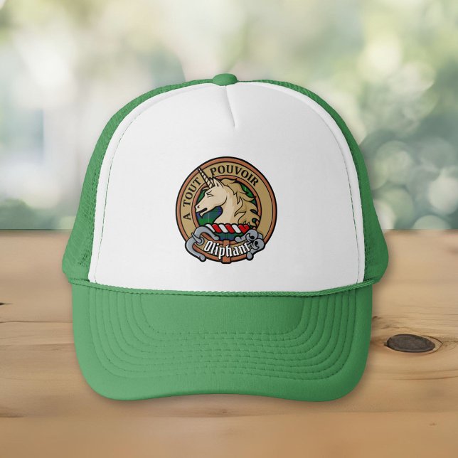 Casquette Clan Oliphant Crest sur Tartan Trucker Hat (Créateur téléchargé)