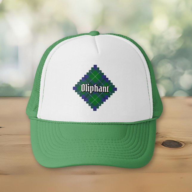Casquette Clan Oliphant Tartan Trucker Chapeau (Créateur téléchargé)