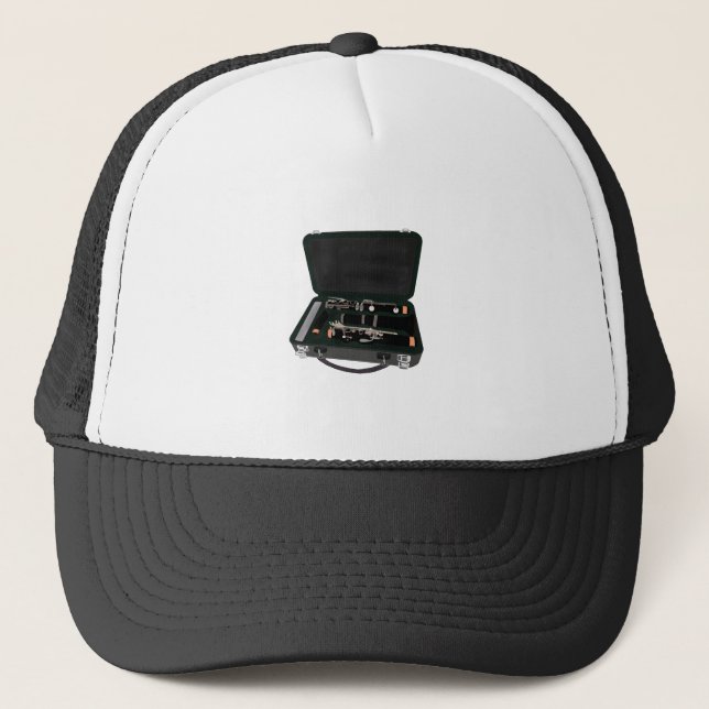 Casquette Clarinet démonté dans une valise (Devant)