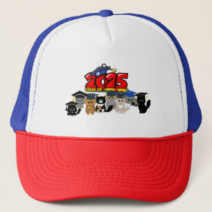 Casquette Classe de 2025 Graduation Design de chats