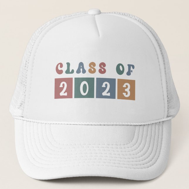 Casquette Classe rétro de 2023 collégial diplôme cadeau (Devant)