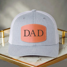 Casquette Classic Gray à patch en cuir DAD