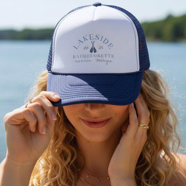 Casquette Classic Lake Bachelorette Girls Week-end (Coastal Lake Bachelorette Trucker Hat)