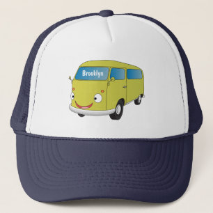 Casquette Classic lime green van cartoon