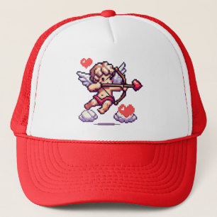 Casquette Classique/vintage de la Saint-Valentin 8 bits Cupi