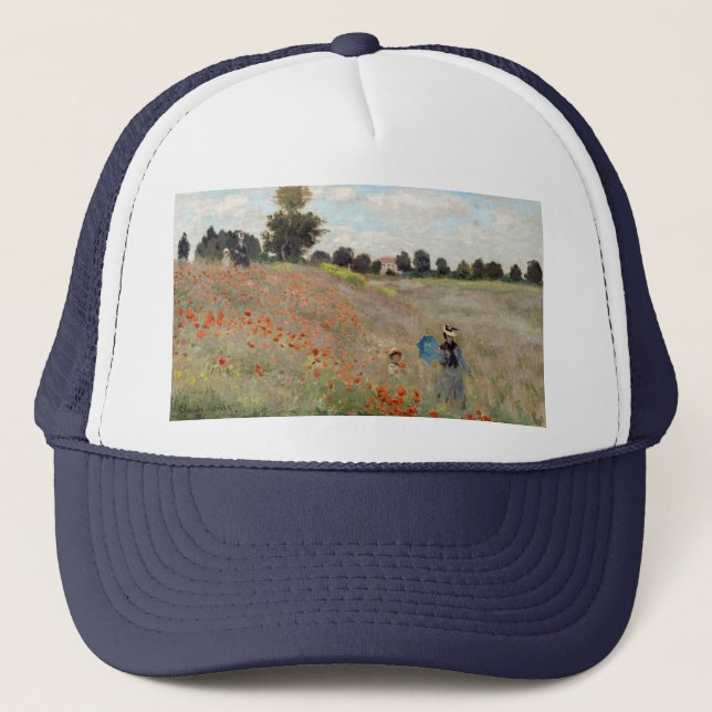 Casquette Claude Monet - Champ de coquelicots (Devant)