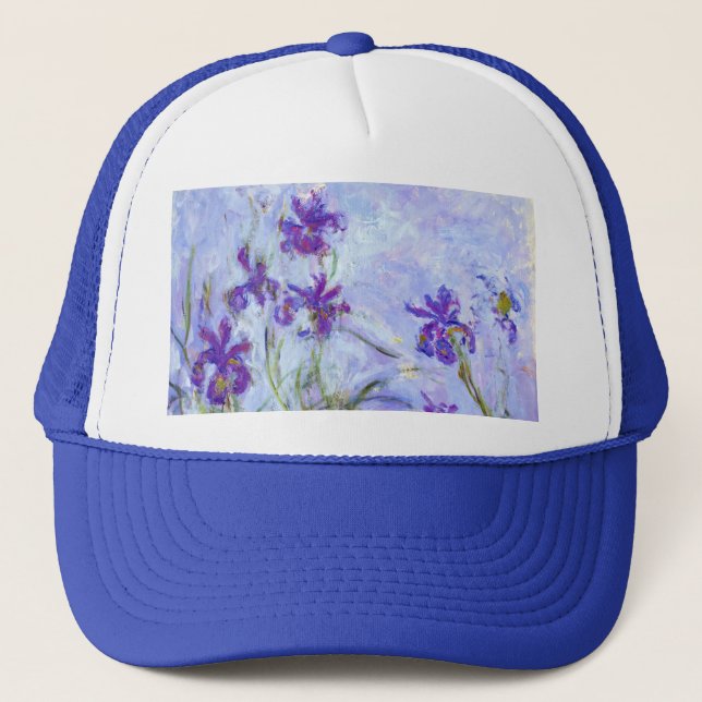 Casquette Claude Monet - Lilac Irises / Iris Mauves (Devant)