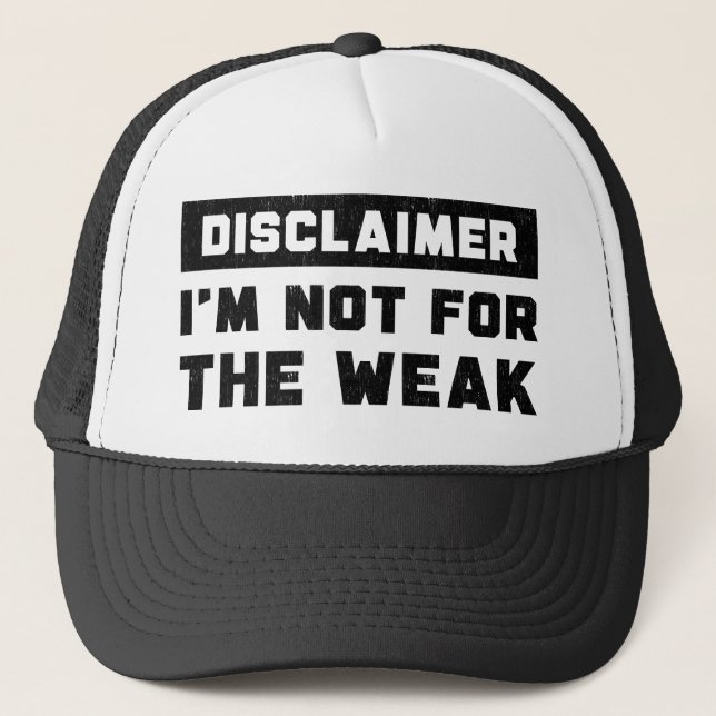 Casquette Clause de non-responsabilité Je ne suis pas pour l (Devant)