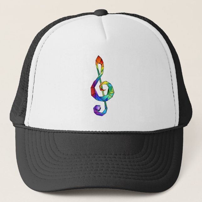 Casquette Clé musicale arc-en-ciel (Devant)