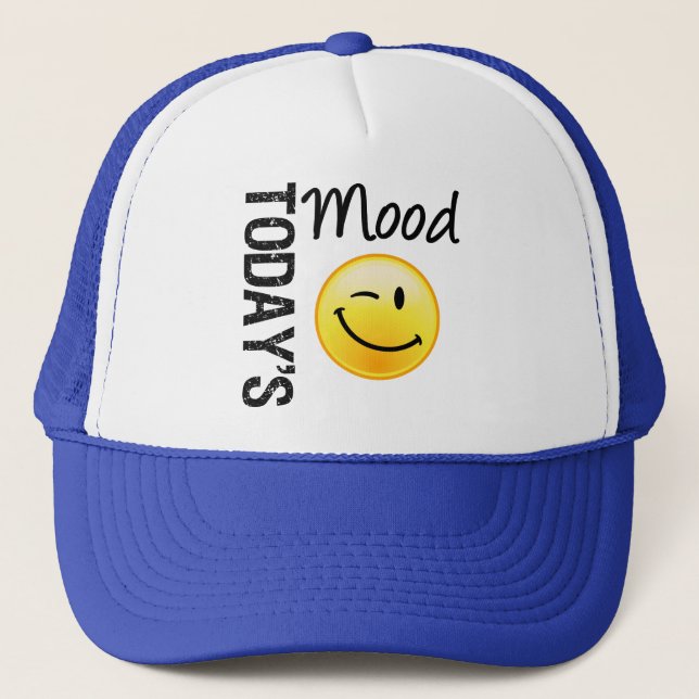 Casquette Cligner de l'oeil d'aujourd'hui d'émoticône (Devant)
