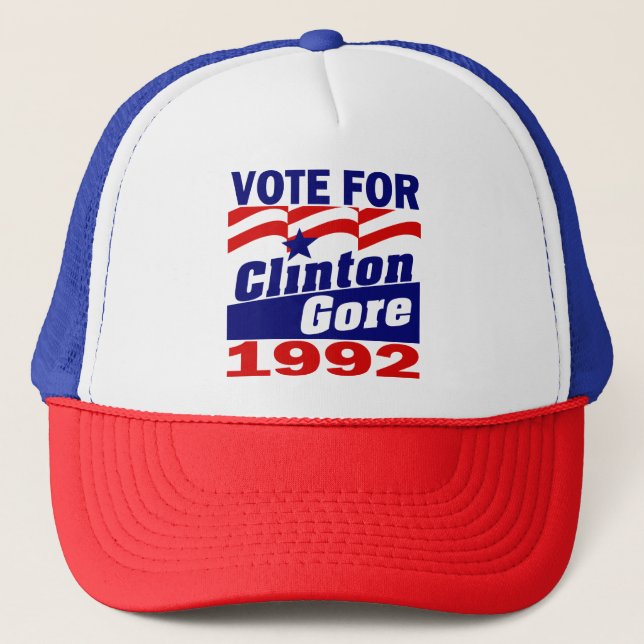 Casquette Clinton/Gore 1992 (Devant)