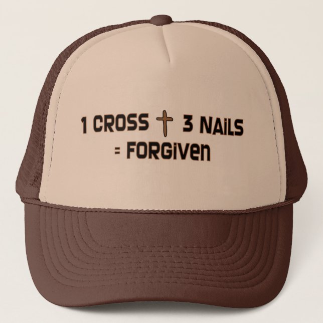 Casquette Clous d'une croix trois indulgents (Devant)