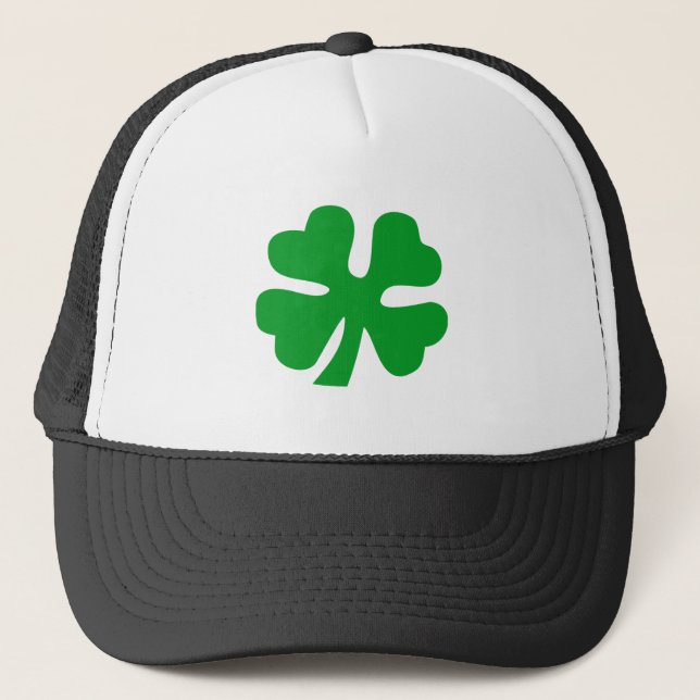 Casquette Clover à quatre feuilles - Vert herbe (Devant)