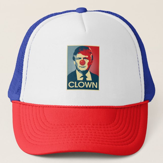 Casquette CLOWN de Donald Trump -- Anti-Atout 2016 - (Devant)