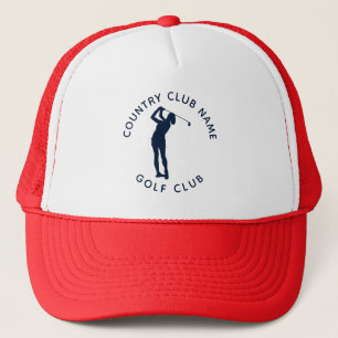 Casquette Club de golf personnalisé Lady Golfer Silhouette