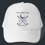 Casquette Club de golf personnalisé Nom Classic<br><div class="desc">le parfait mélange de confort, de fonction et d'attitude décontractée. Doté d'un dos en maille respirant, d'une fermeture à ailettes réglable et d'un design avant audacieux, ce casquette est fait pour l'usure quotidienne. Que vous soyez sur la route, en train de faire des courses ou en plein air, cela ajoute...</div>