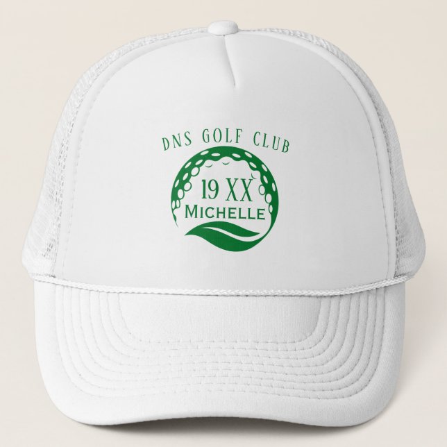 Casquette Club de golf personnalisé Nom Classic (Devant)