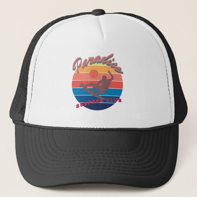 Casquette Club de surf Summerfun-Plage météo (Devant)