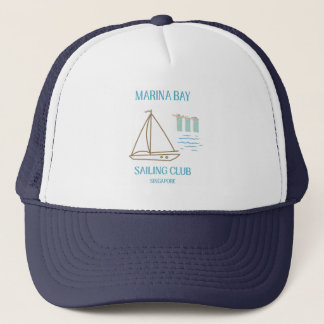 Casquette Club de voile de luxe Marina Bay à Singapour