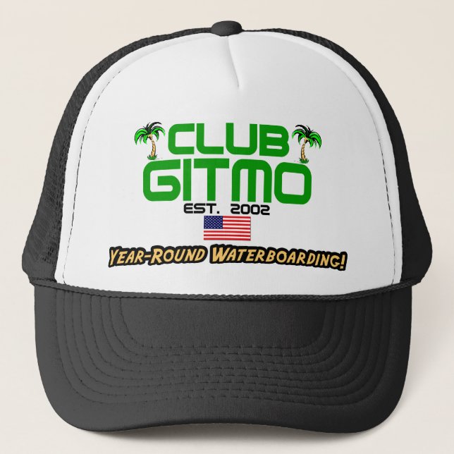 Casquette Club Gitmo : Waterboarding pendant toute l'année ! (Devant)