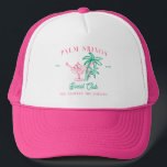 Casquette Club social de Palm Springs | Bachelorette<br><div class="desc">Donnez cet adorable casquette à vos servantes pour votre week-end de bachelorette ou de mariage ! Nos casquettes amusants sont le moyen parfait pour votre équipe d'attirer toute l'attention partout où vous et vos filles allez ! Ajoutez votre libellé personnalisé à cette conception à l'aide des cases "Modifier ce modèle...</div>
