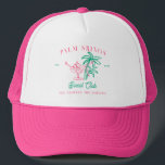 Casquette Club social de Palm Springs | Bachelorette<br><div class="desc">Donnez cet adorable casquette à vos servantes pour votre week-end de bachelorette ou de mariage ! Nos casquettes amusants sont le moyen parfait pour votre équipe d'attirer toute l'attention partout où vous et vos filles allez ! Ajoutez votre libellé personnalisé à cette conception à l'aide des cases "Modifier ce modèle...</div>