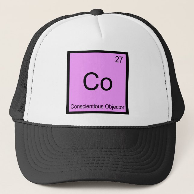 Casquette Co - Objecteur de conscience Élément de chimie Tee (Devant)