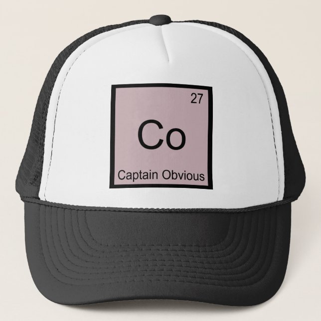 Casquette Co - Pièce en t de capitaine Obvious Chemistry (Devant)