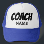 CASQUETTE COACH PERSONALIZED TRUCKER HAT<br><div class="desc">COACH PERSONALIZED.
YOU CAN CHANGE COACH TO TEAM.
NAME TO GROUP. ENJOY</div>