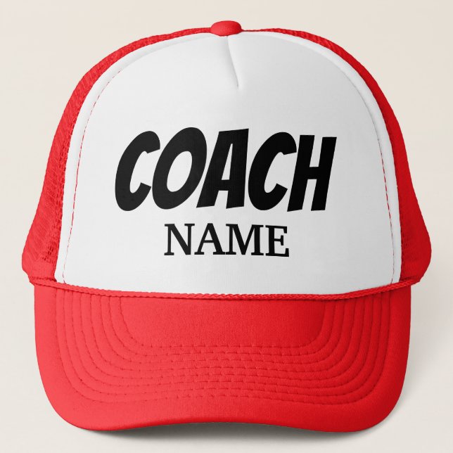 CASQUETTE COACH PERSONNALISÉ TRUCKER HAT (Devant)