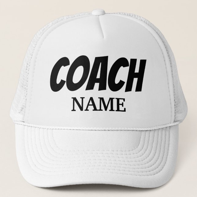 CASQUETTE COACH PERSONNALISÉ TRUCKER HAT (Devant)