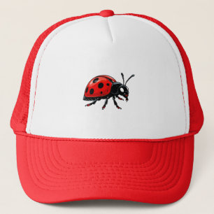 Casquette Coccinelle rouge de dessin animé, personnage d'ins
