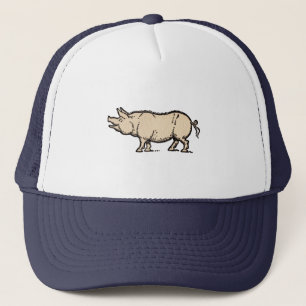 Casquette Cochon Antique Porc Mignon Vintage