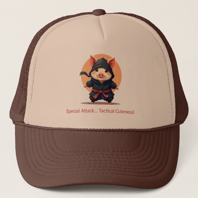 Casquette Cochon de Ninja (Devant)