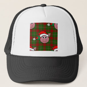 Casquette cochon de noël