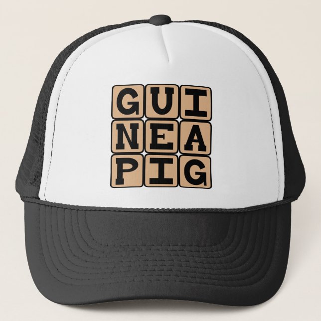 Casquette Cochon d'Inde, Animal de Compagnie Mignon ou Sujet (Devant)