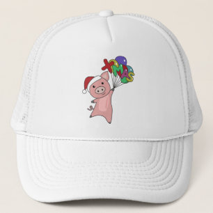 Casquette Cochon Joyeux Noël Animaux Cochons