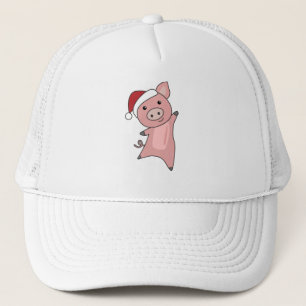 Casquette Cochon Joyeux Noël Animaux Cochons