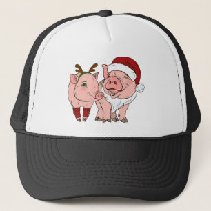 Casquette cochon moche de Noël