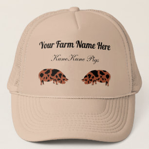 Casquette Cochon personnalisé KuneKune