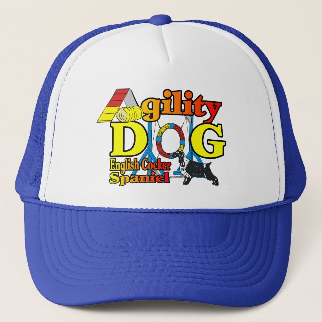Casquette Cocker anglais Spaniel Agility Cadeaux (Devant)