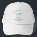 Casquette Cocktail de fête de bachelorette sur mesure Social<br><div class="desc">Commencez la fête avec ce Cocktail de soirée sur mesure amusant et élégant Social Club Trucker Hat! Parfait pour les week-ends de bachelorette, les douches nuptiales ou les sorties pour filles, ce casquette ajoute une touche personnalisée à votre célébration. Avec un design chic sur le thème du cocktail, vous pouvez...</div>