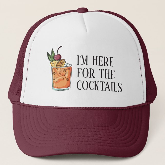 Casquette Cocktail texte personnalisé (Devant)