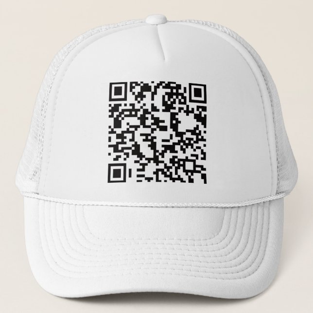 Casquette Code barres analysable de QR (Devant)