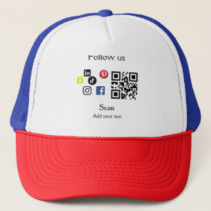 Casquette Code-barres du site Web d'entreprise simple