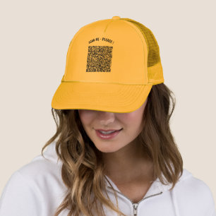 Casquette Code QR personnalisé Analysez votre propre chapeau