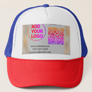 Casquette Code QR simple minimaliste ajouter un logo scanner