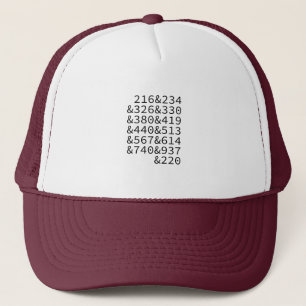 Casquette Codes régionaux Ohio