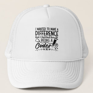Casquette Codeur Médicale Étant Un Codage De Programmateur I